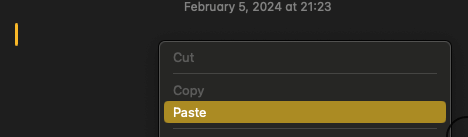 Paste Text